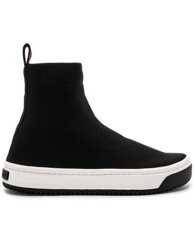 Marc Jacobs Solid Logo Dart Sock Sneaker - Black