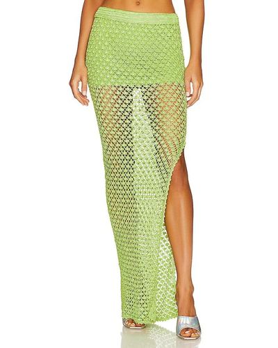 SER.O.YA Sandy Crochet Skirt - Green