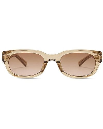 Saint Laurent Rectangular Sunglasses - Natural