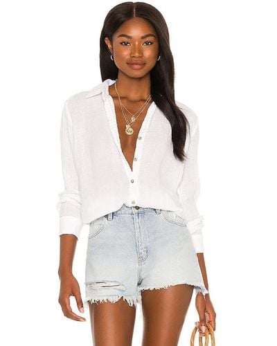 Michael Stars CHEMISE LEO - Blanc