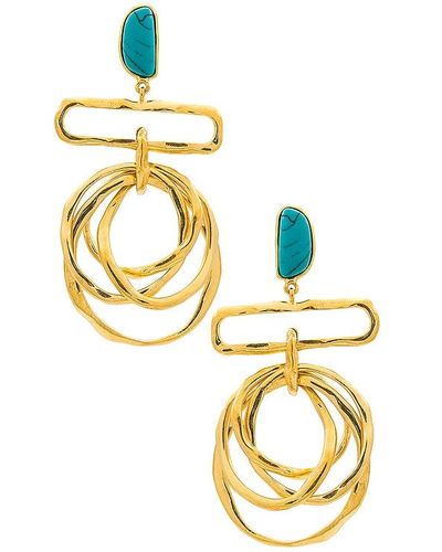 Joanna Laura Constantine Multi Wave Dangling Earrings - Metallic