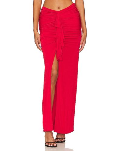 Nbd Tilia Maxi Skirt - Red