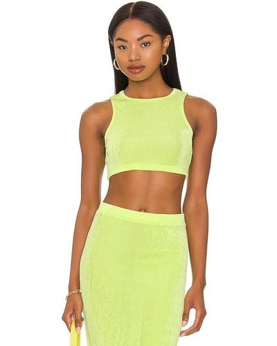 h:ours Natalia Crop Top - Green