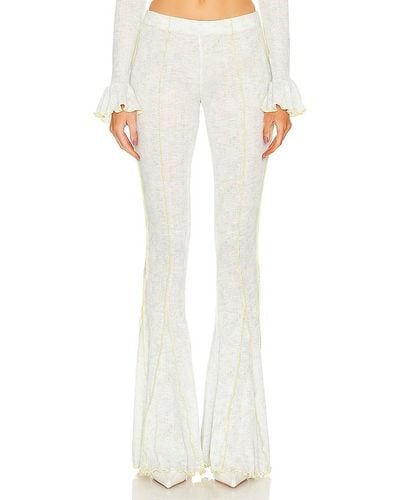 Siedres Lule Flared Trousers - White