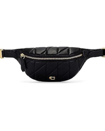 COACH Quilted Pillow Leather Essential Belt Bag - Black