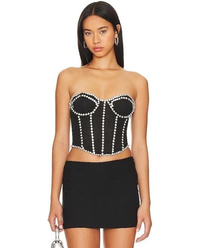 Nbd Dayanna corset top - Negro