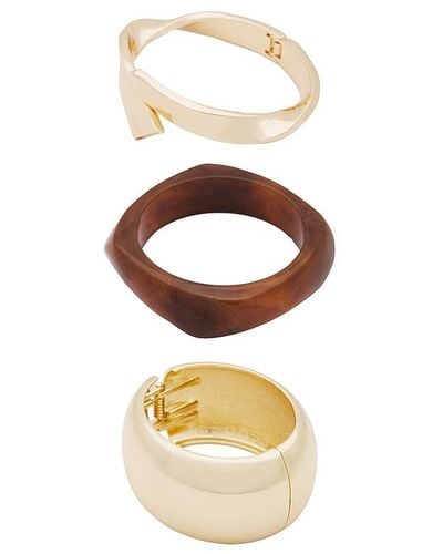 petit moments X Revolve Party Cuff Set - Brown