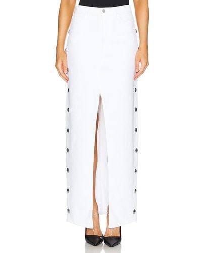 3x1 Elizabella Long Skirt - White