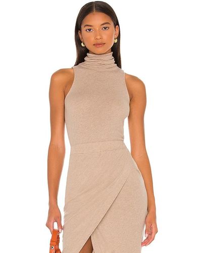 Enza Costa Cashmere Halter Turtleneck - Brown