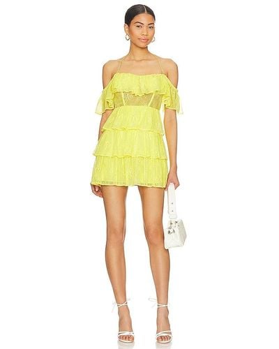 MAJORELLE Rena Mini Dress - Yellow