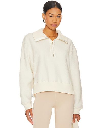 Varley Roselle Half Zip Sweatshirt - Natural