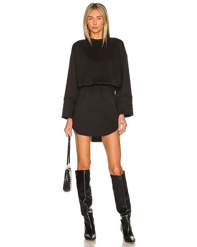 superdown Lana Sweatshirt Dress - Black