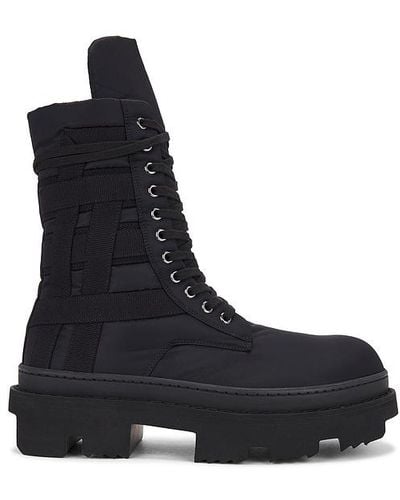Rick Owens Army Megatooth Ankle Boot - Black