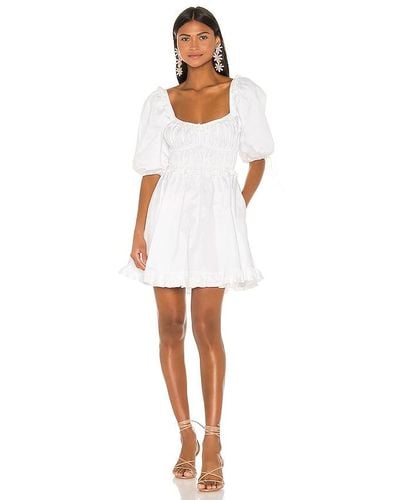 For Love & Lemons Jackson Mini Dress - White