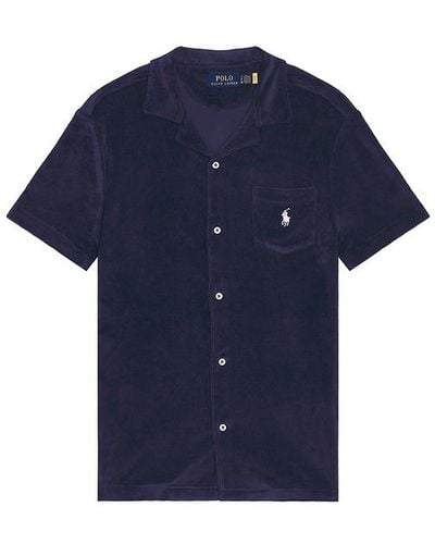 Polo Ralph Lauren Terry Knit Shirt - Blue