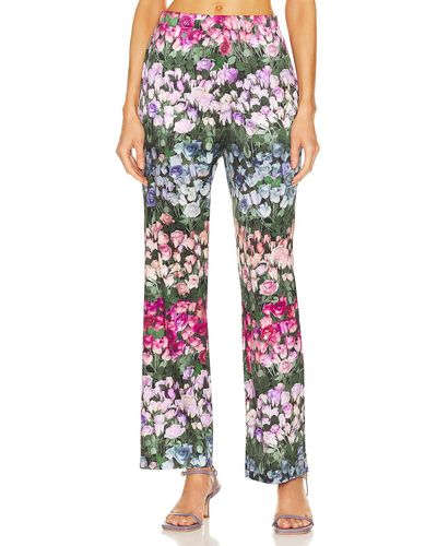 Fleur du Mal Rose Stripe Pant - マルチカラー