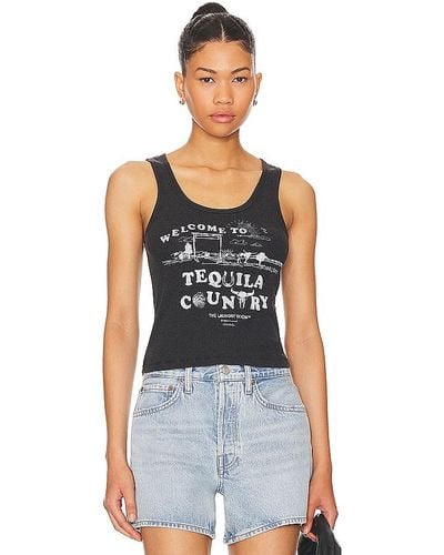 The Laundry Room Tequila Country Tank - Black