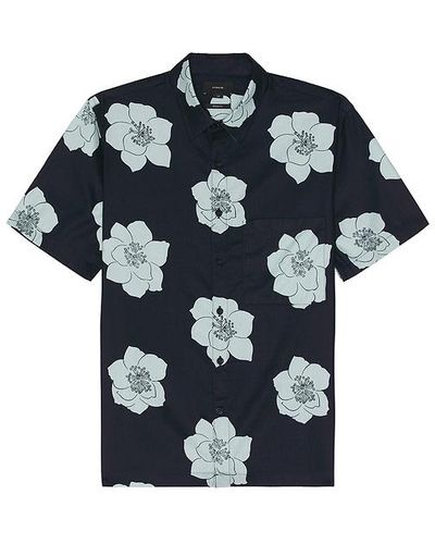 Vince Apple Blossom Short Sleeve Shirt - Black