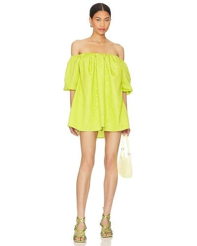 Camila Coelho Rhiannon Mini Dress - Yellow
