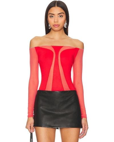 OW Collection Blusa swirl - Rojo