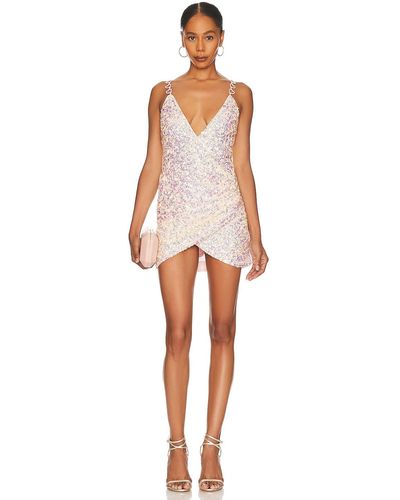 MAJORELLE Trish Sequin Mini Dress - ホワイト