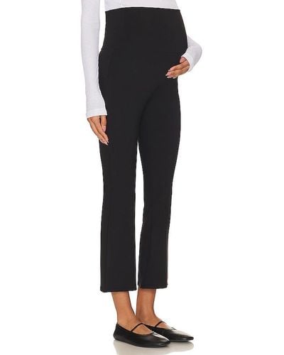 HATCH The Ultimate Before, During, After Crop Flare Legging - Black