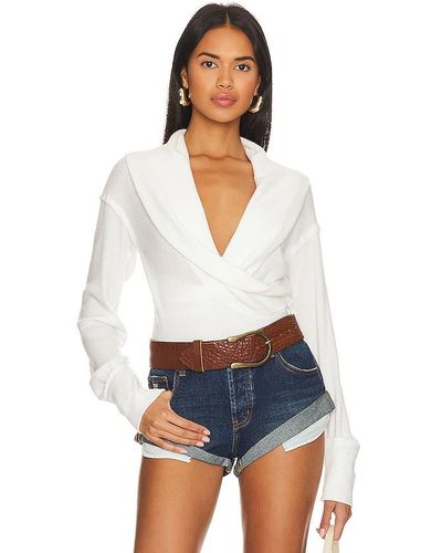 Free People Hold Me Close Blouse - White