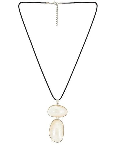 Amber Sceats Pendant Necklace - White