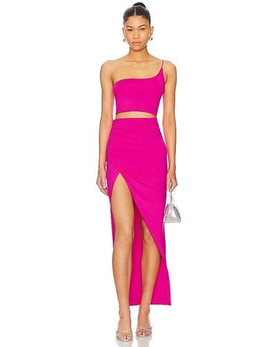superdown Lydia Maxi Skirt Set - Pink