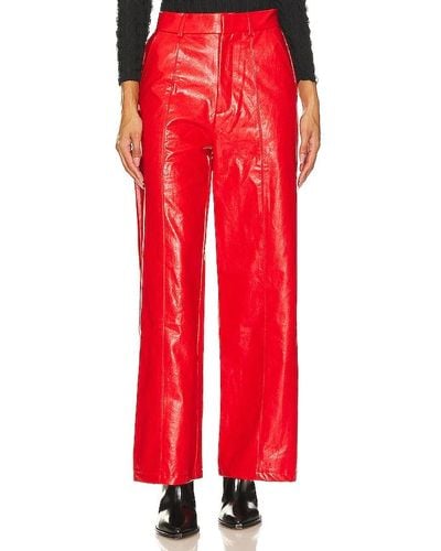 Line & Dot Lyla Trousers - Red