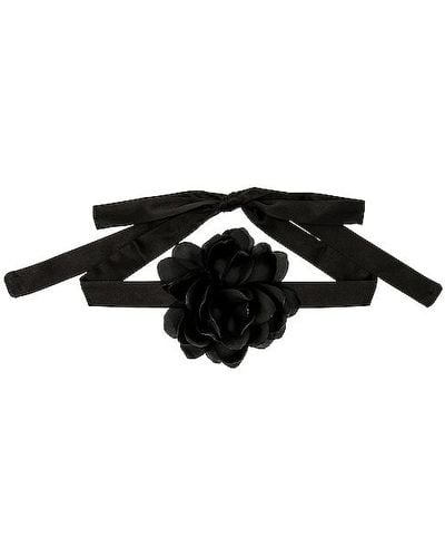 Casa Clara Kylie Floral Necklace - Black