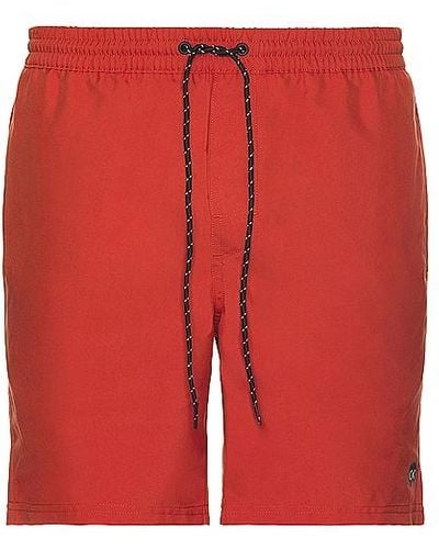 Outerknown Nomadic volley short - Rojo