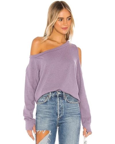 Michael Lauren SWEATSHIRT LINK - Lila