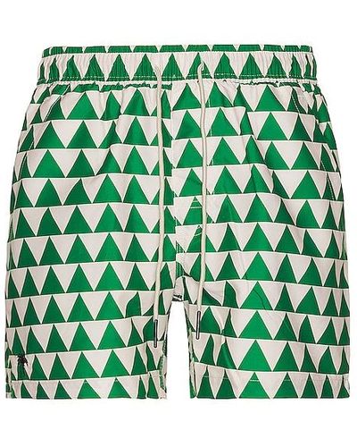Oas Triangle Jungle Swim Shorts - Green