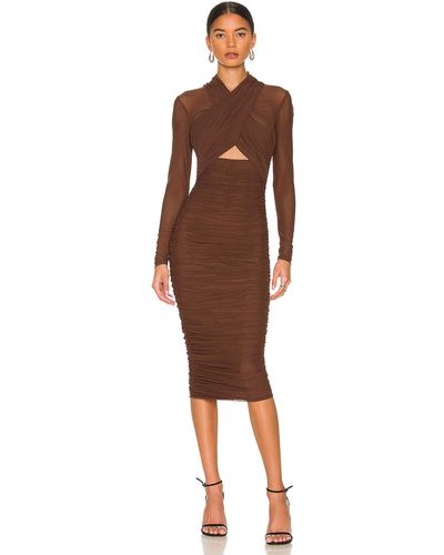 Bardot Aliyah ドレス - ブラウン