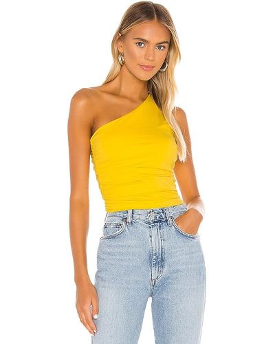 superdown Anna Ruched Top - Yellow