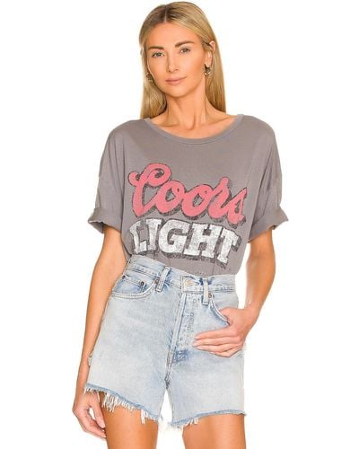 The Laundry Room T-SHIRT COORS LIGHT THRIFT - Gris
