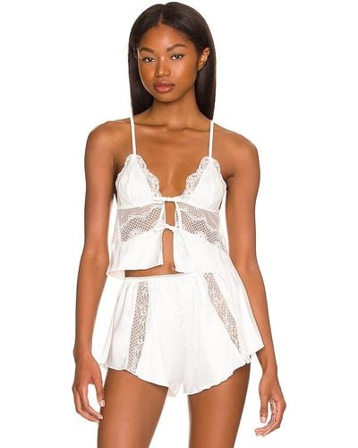 KAT THE LABEL Lucille Camisole - White