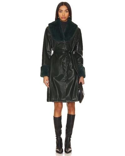 Blank NYC Faux Leather Coat - Black