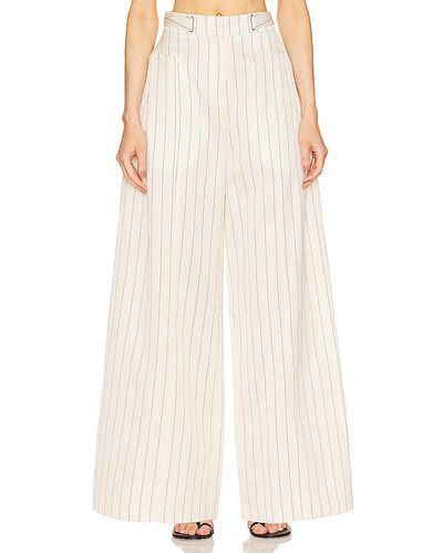 Remain Wide Suiting Trousers - Natural