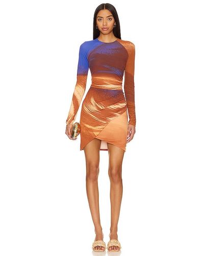 Jonathan Simkhai Abby Mini Dress - Orange