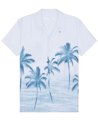 Vintage Summer Premium Camp Shirt - Blue