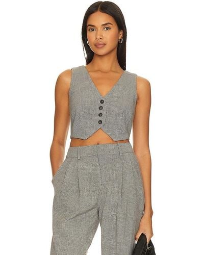 L'academie The Shrunken Vest - Gray