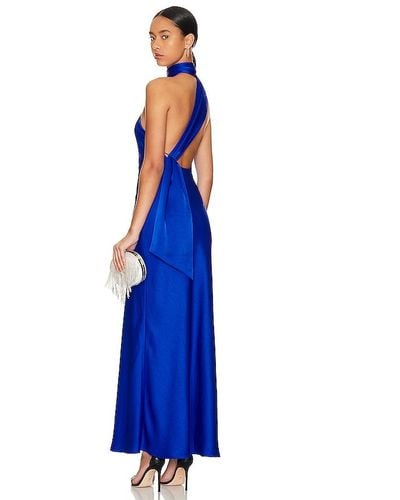 Misha Collection Vestido largo alastair - Azul
