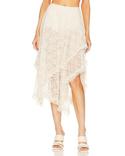Free People JUPE FRENCH COURTSHIP - Neutre