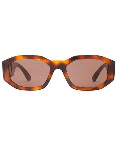 Versace Biggie Oval Sunglasses - Brown