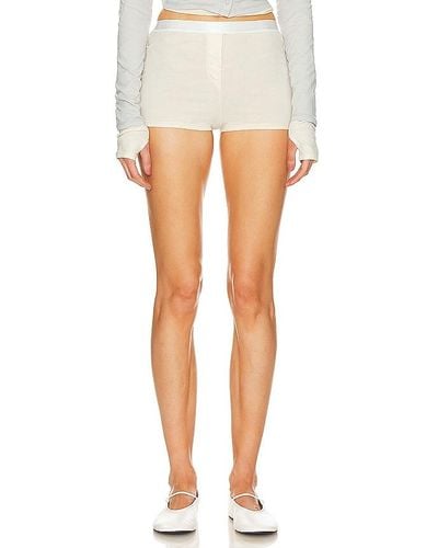 GRLFRND Layering Jersey Shorts - White