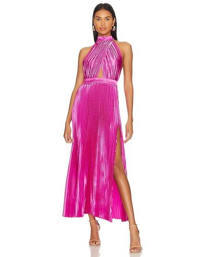 L'idée Renaissance Split Gown - Pink