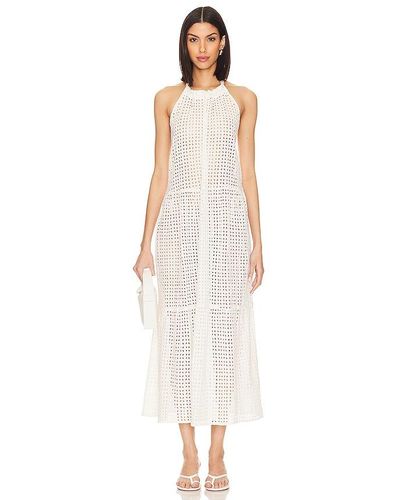 Solid & Striped Vestido midi kai - Blanco