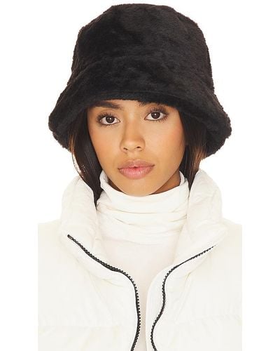 Hat Attack Faux Fur Bucket - White